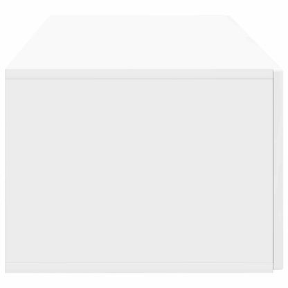 Wandbeugel TV-kast Hoogglans Wit 78,5 x 41 x 30 cm Bewerkt hout