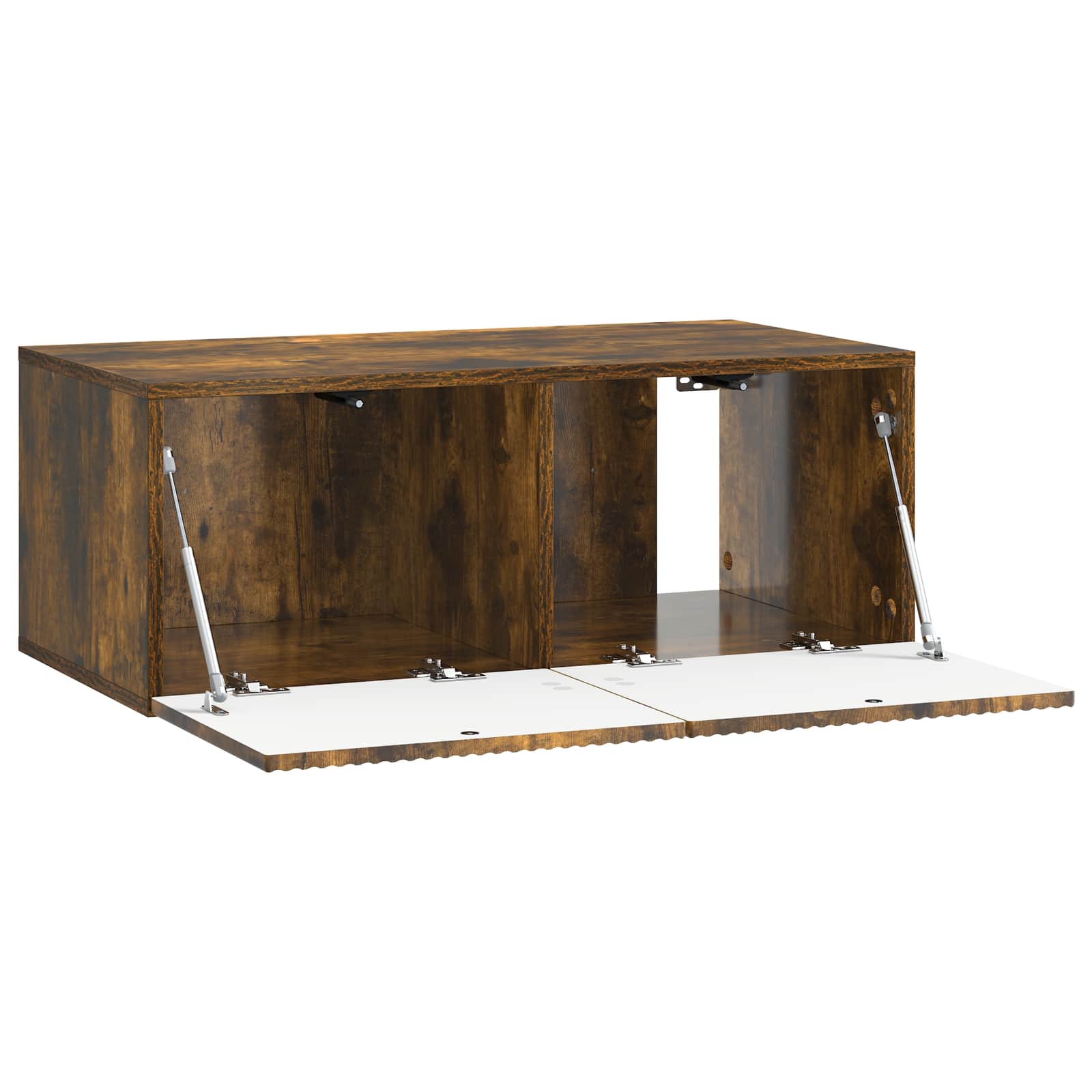 Wandbeugel TV-kast Gerookt eiken 78,5 x 41 x 30 cm Bewerkt hout