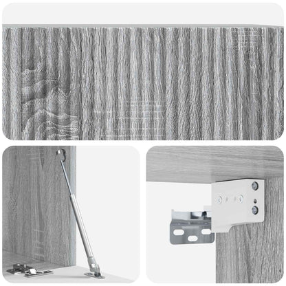 Wandbeugel TV-kast Grijs sonoma 78,5 x 41 x 30 cm Bewerkt hout