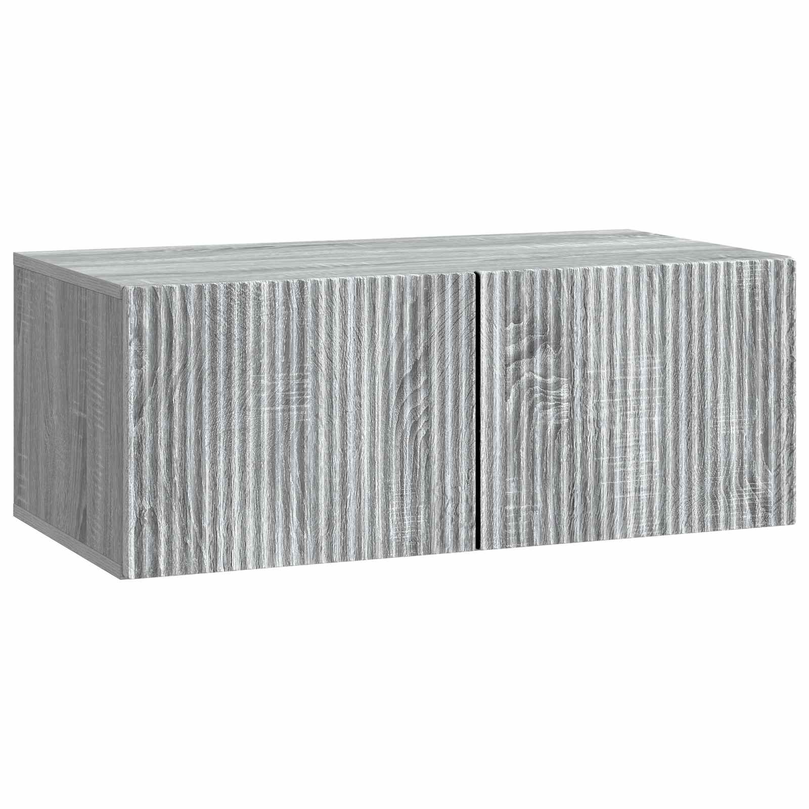 Wandbeugel TV-kast Grijs sonoma 78,5 x 41 x 30 cm Bewerkt hout