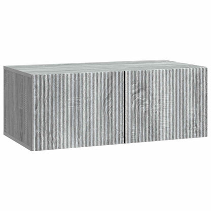 Wandbeugel TV-kast Grijs sonoma 78,5 x 41 x 30 cm Bewerkt hout
