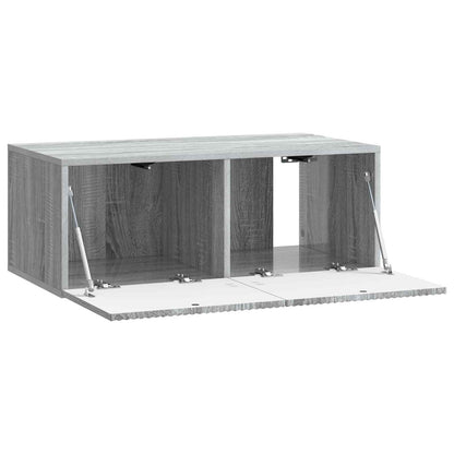 Wandbeugel TV-kast Grijs sonoma 78,5 x 41 x 30 cm Bewerkt hout