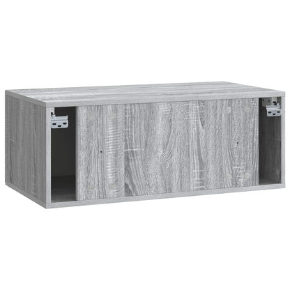 Wandbeugel TV-kast Grijs sonoma 78,5 x 41 x 30 cm Bewerkt hout