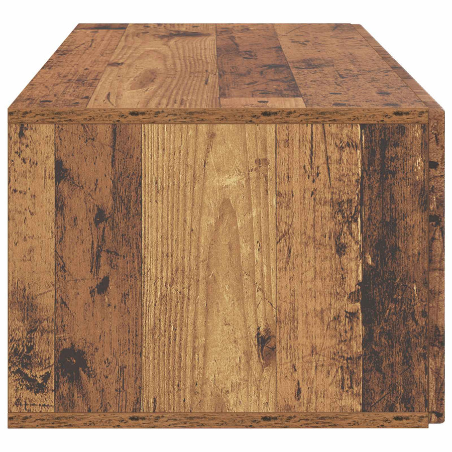 Wandbeugel TV-kast Oud hout 78,5 x 41 x 30 cm Bewerkt hout