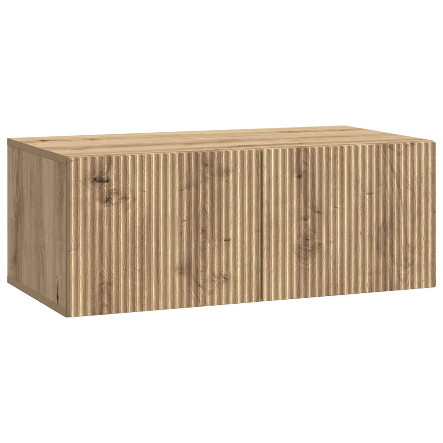 Wandbeugel TV-kast Artisanaal eiken 78,5 x 41 x 30 cm