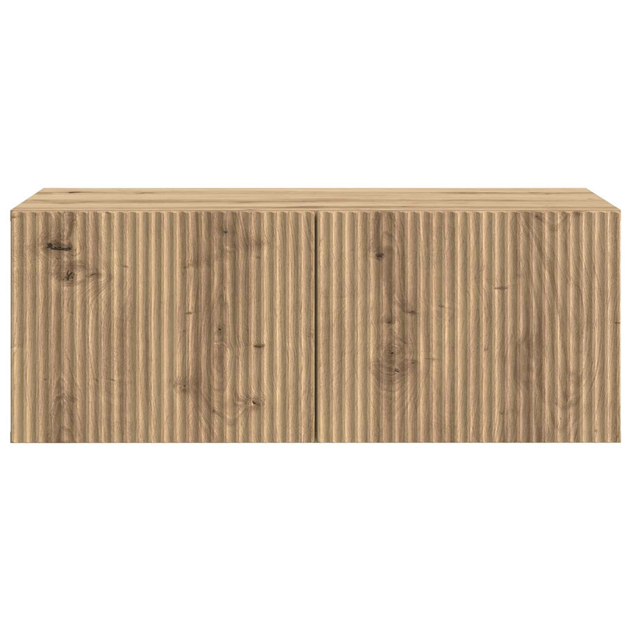 Wandbeugel TV-kast Artisanaal eiken 78,5 x 41 x 30 cm