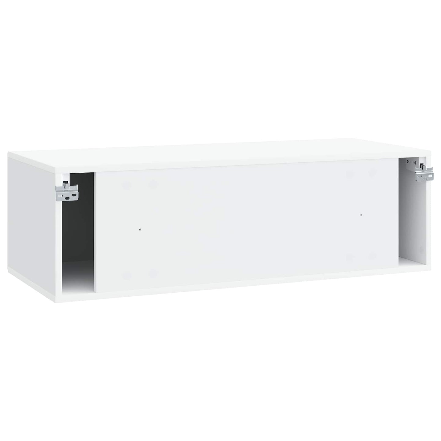 Wandbeugel TV-kast Wit 98 x 41 x 30 cm Bewerkt hout