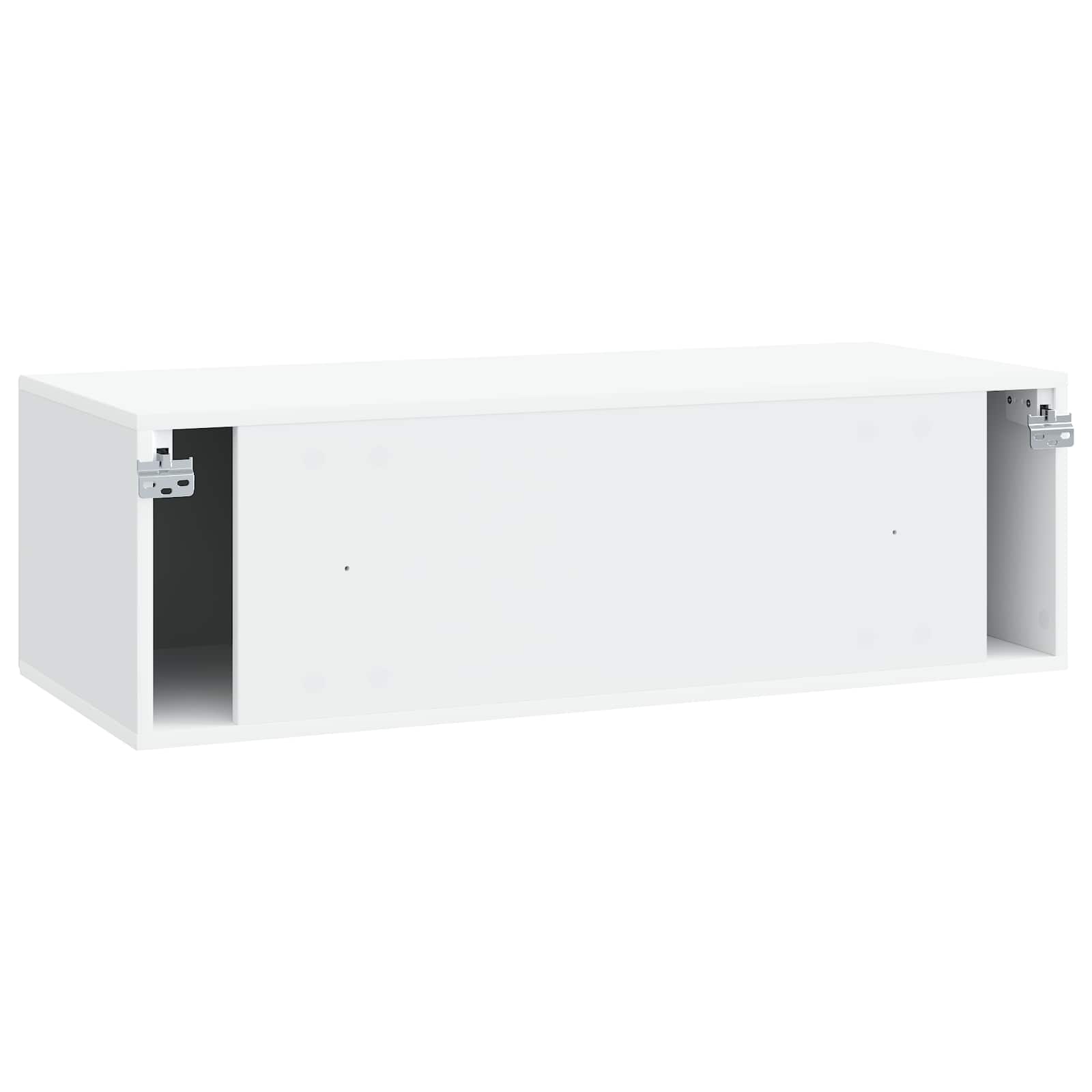 Wandbeugel TV-kast Wit 98 x 41 x 30 cm Bewerkt hout