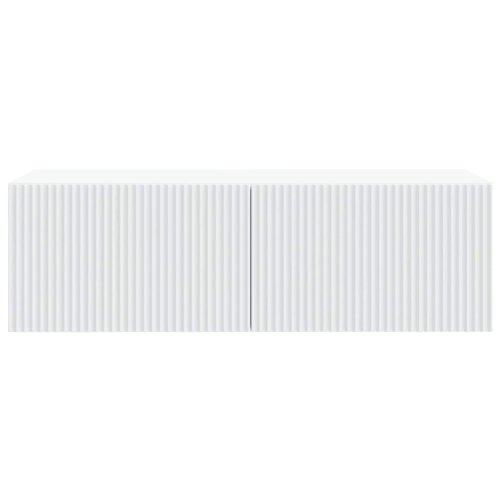 Wandbeugel TV-kast Wit 98 x 41 x 30 cm Bewerkt hout