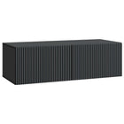 Wandkast TV 98x41x30 cm bewerkt hout zwart