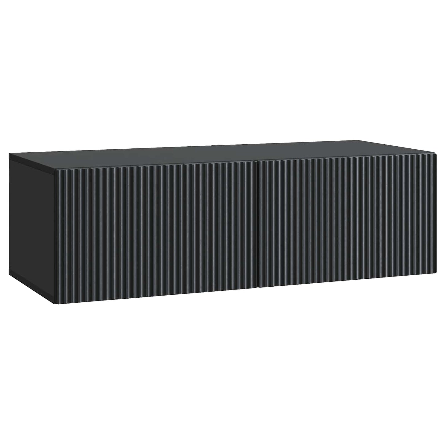 Wandbeugel TV-kast Zwart 98 x 41 x 30 cm Bewerkt hout
