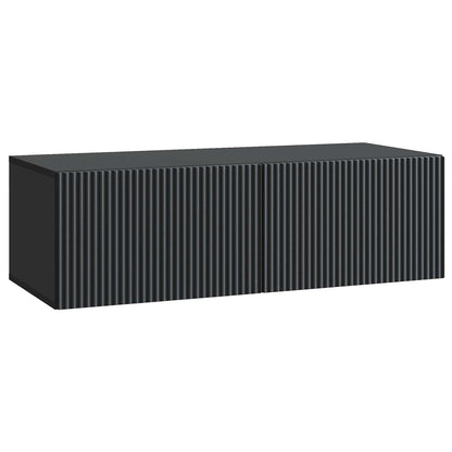 Wandbeugel TV-kast Zwart 98 x 41 x 30 cm Bewerkt hout
