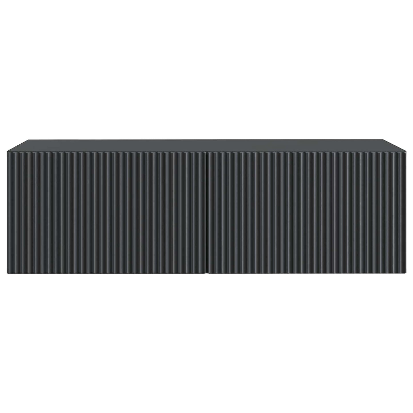 Wandbeugel TV-kast Zwart 98 x 41 x 30 cm Bewerkt hout