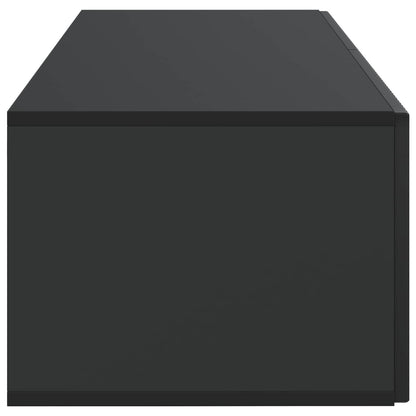 Wandbeugel TV-kast Zwart 98 x 41 x 30 cm Bewerkt hout