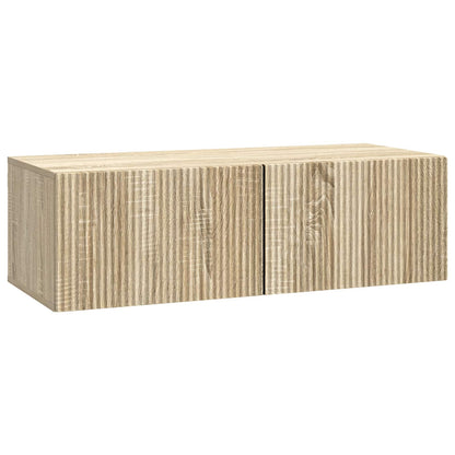 Wandbeugel TV-kast Sonoma Eiken 98 x 41 x 30 cm Bewerkt hout