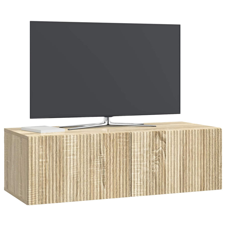 Wandbeugel TV-kast Sonoma Eiken 98 x 41 x 30 cm Bewerkt hout
