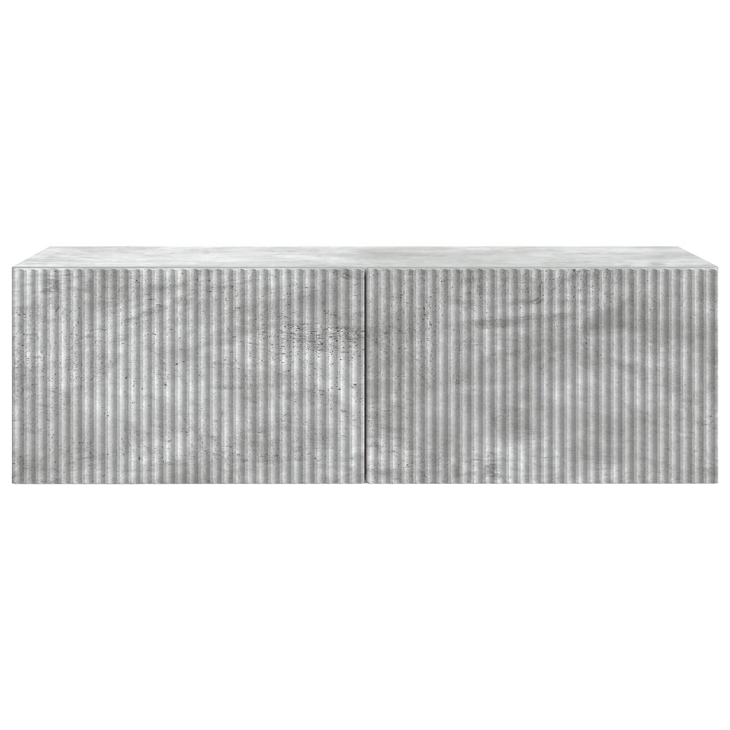 Wandbeugel TV-kast Betongrijs 98 x 41 x 30 cm Bewerkt hout