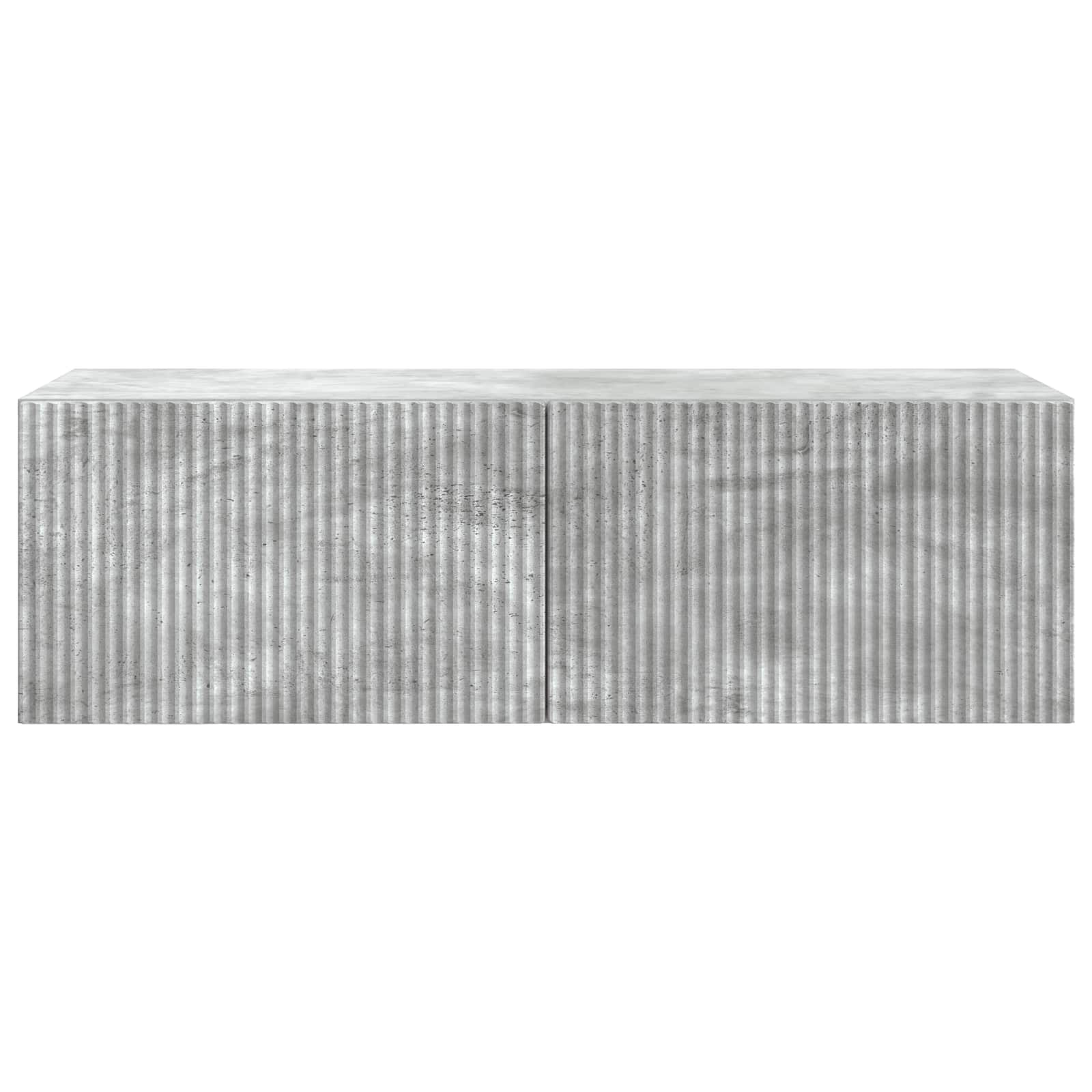 Wandbeugel TV-kast Betongrijs 98 x 41 x 30 cm Bewerkt hout