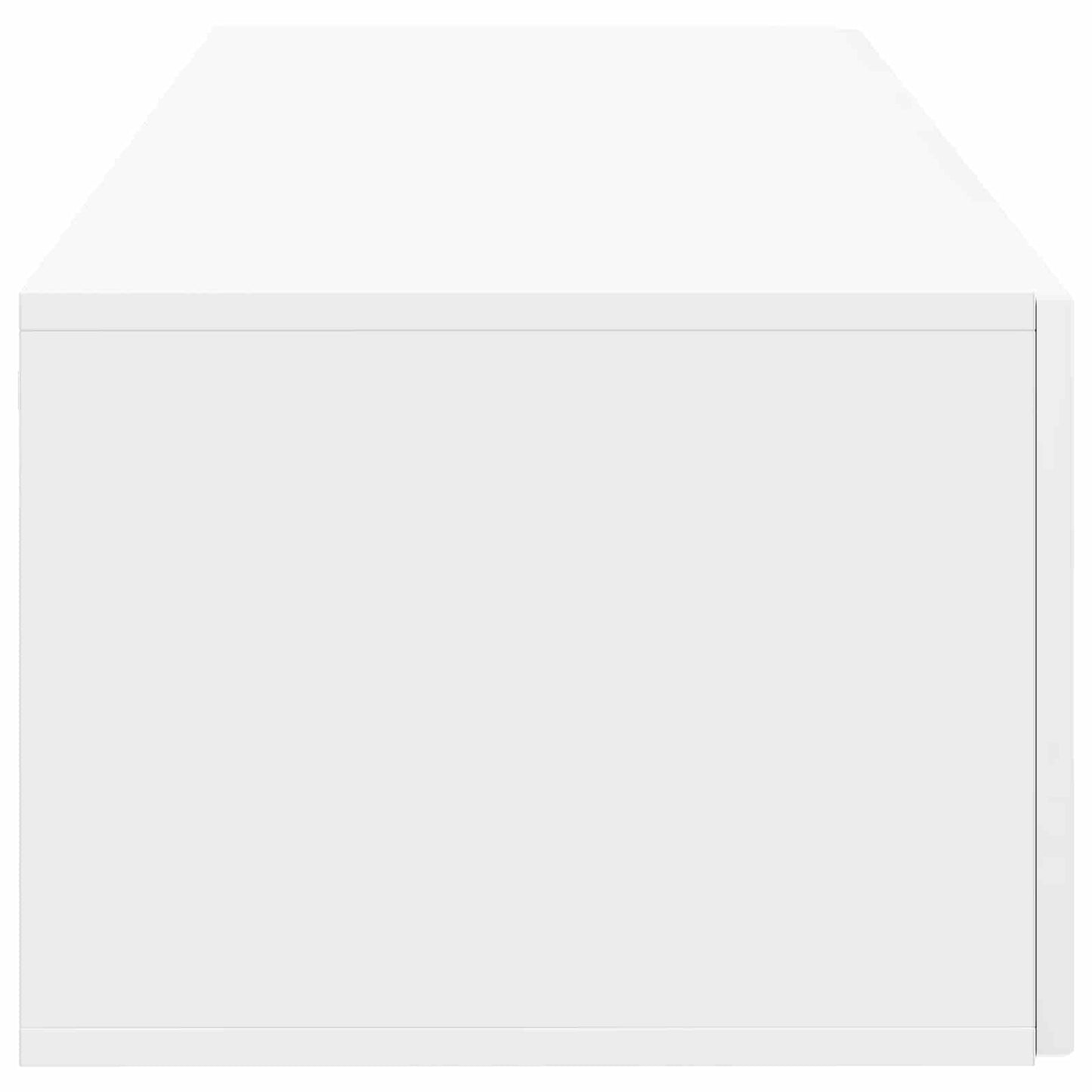 Wandbeugel TV-kast Hoogglans Wit 98 x 41 x 30 cm Bewerkt hout