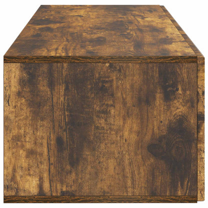 Wandbeugel TV-kast Gerookt eiken 98 x 41 x 30 cm Bewerkt hout