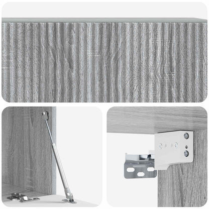 Wandbeugel TV-kast Grijs sonoma 98 x 41 x 30 cm Bewerkt hout