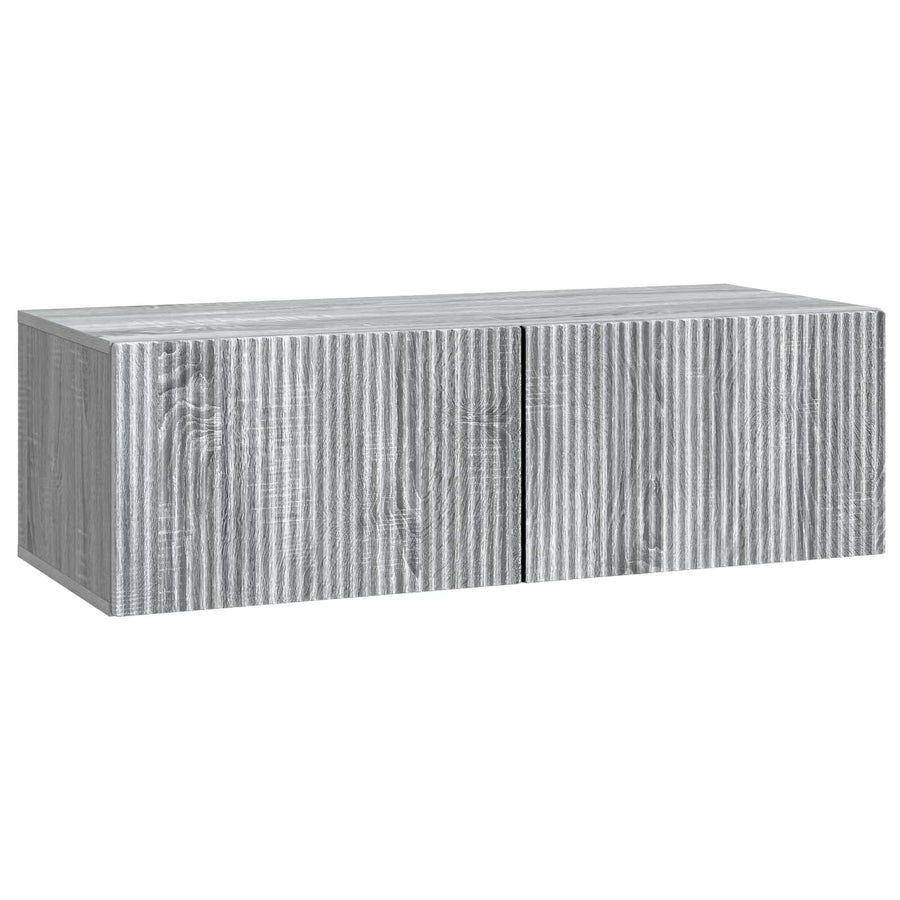Wandbeugel TV-kast Grijs sonoma 98 x 41 x 30 cm Bewerkt hout