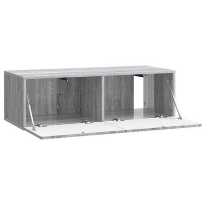 Wandbeugel TV-kast Grijs sonoma 98 x 41 x 30 cm Bewerkt hout