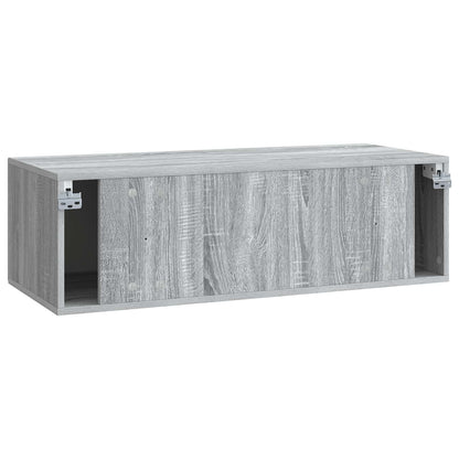 Wandbeugel TV-kast Grijs sonoma 98 x 41 x 30 cm Bewerkt hout