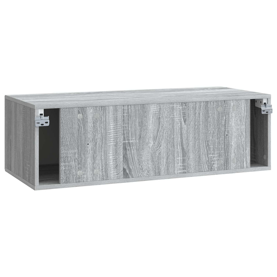 Wandbeugel TV-kast Grijs sonoma 98 x 41 x 30 cm Bewerkt hout