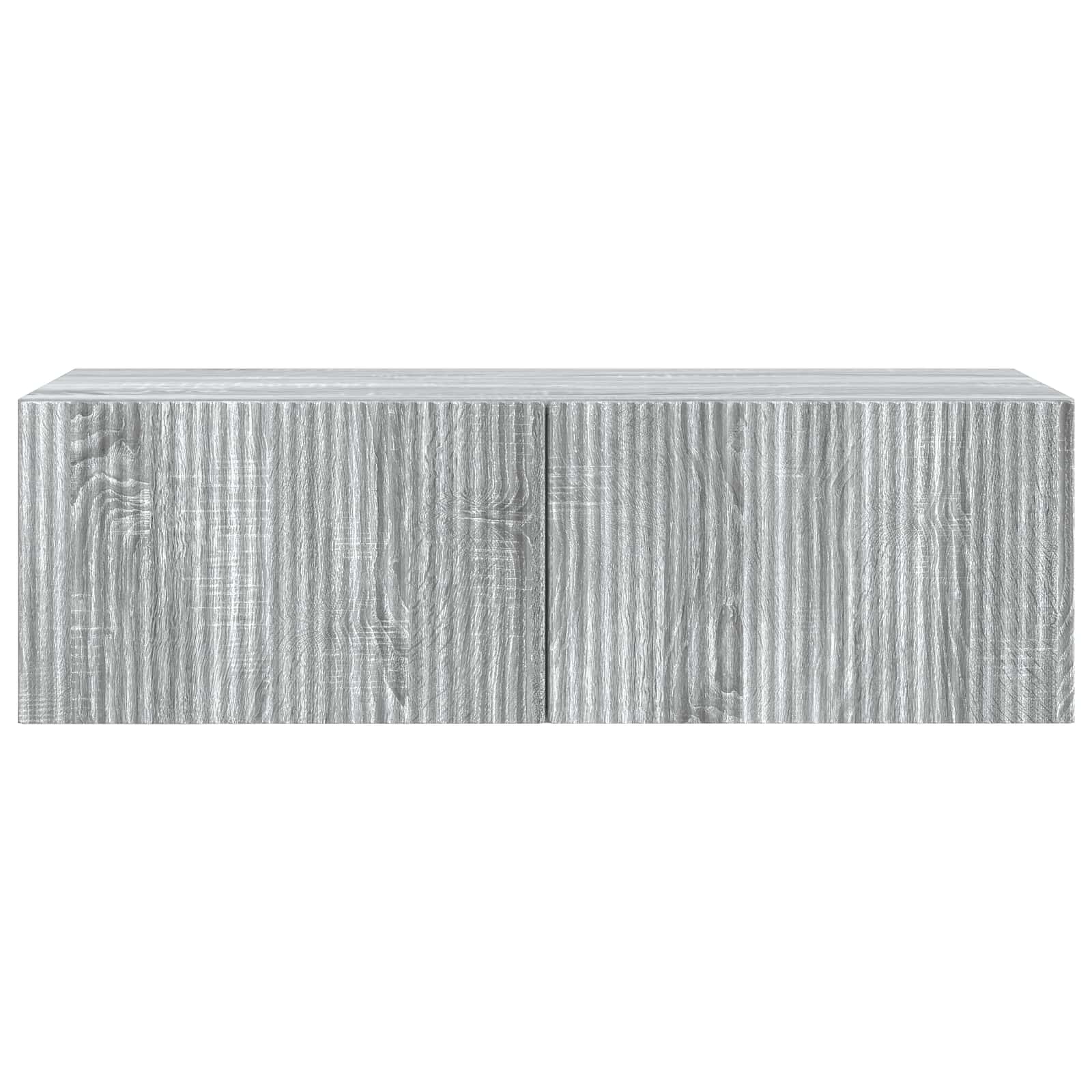 Wandbeugel TV-kast Grijs sonoma 98 x 41 x 30 cm Bewerkt hout