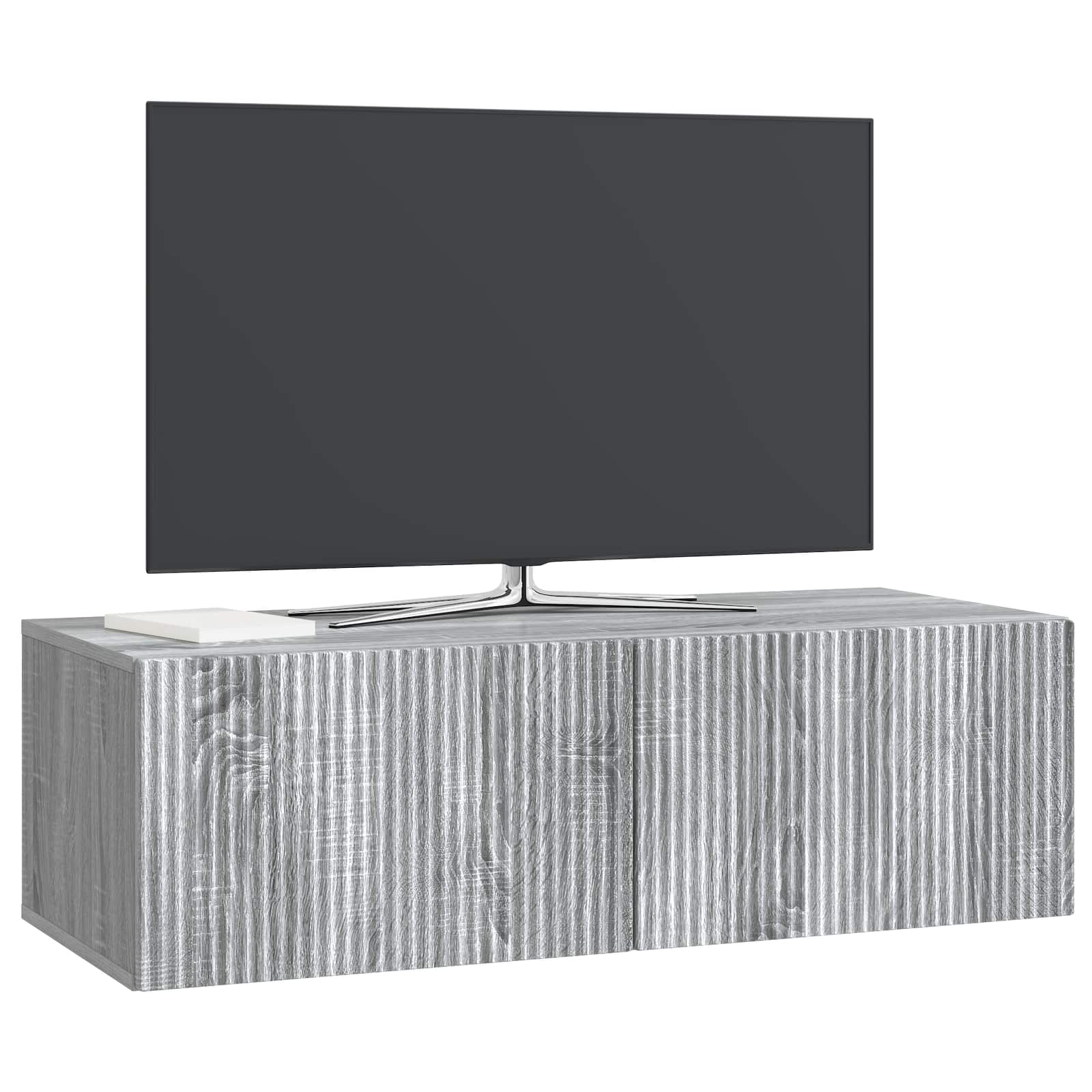 Wandbeugel TV-kast Grijs sonoma 98 x 41 x 30 cm Bewerkt hout