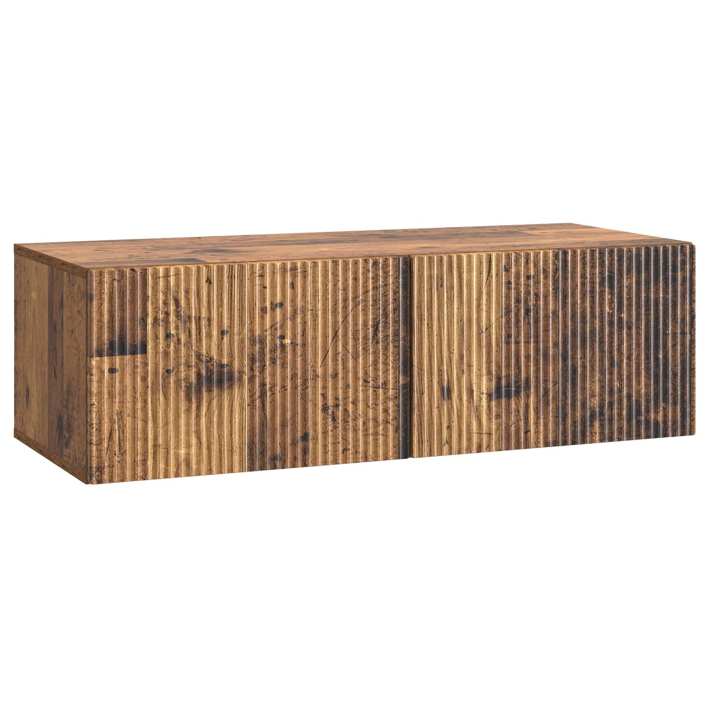 Wandbeugel TV-kast Oud hout 98 x 41 x 30 cm Bewerkt hout