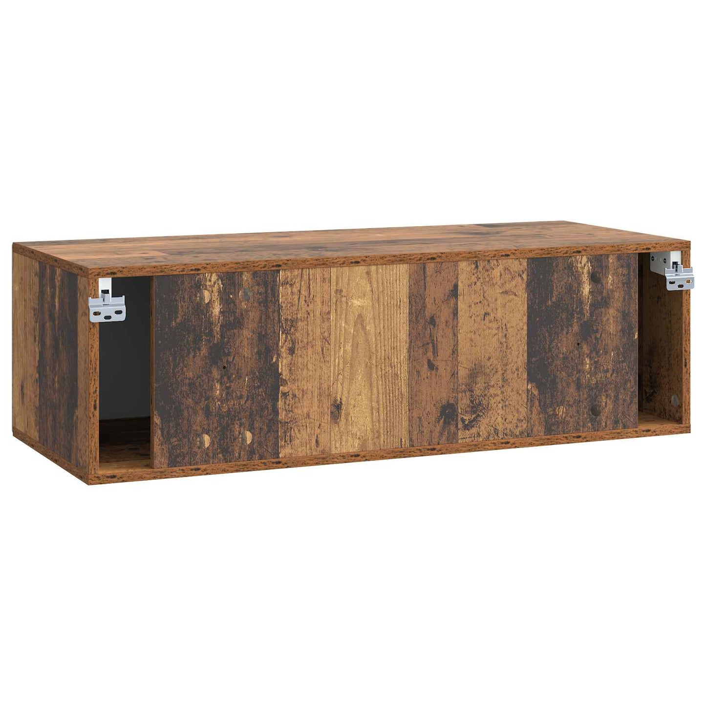 Wandbeugel TV-kast Oud hout 98 x 41 x 30 cm Bewerkt hout