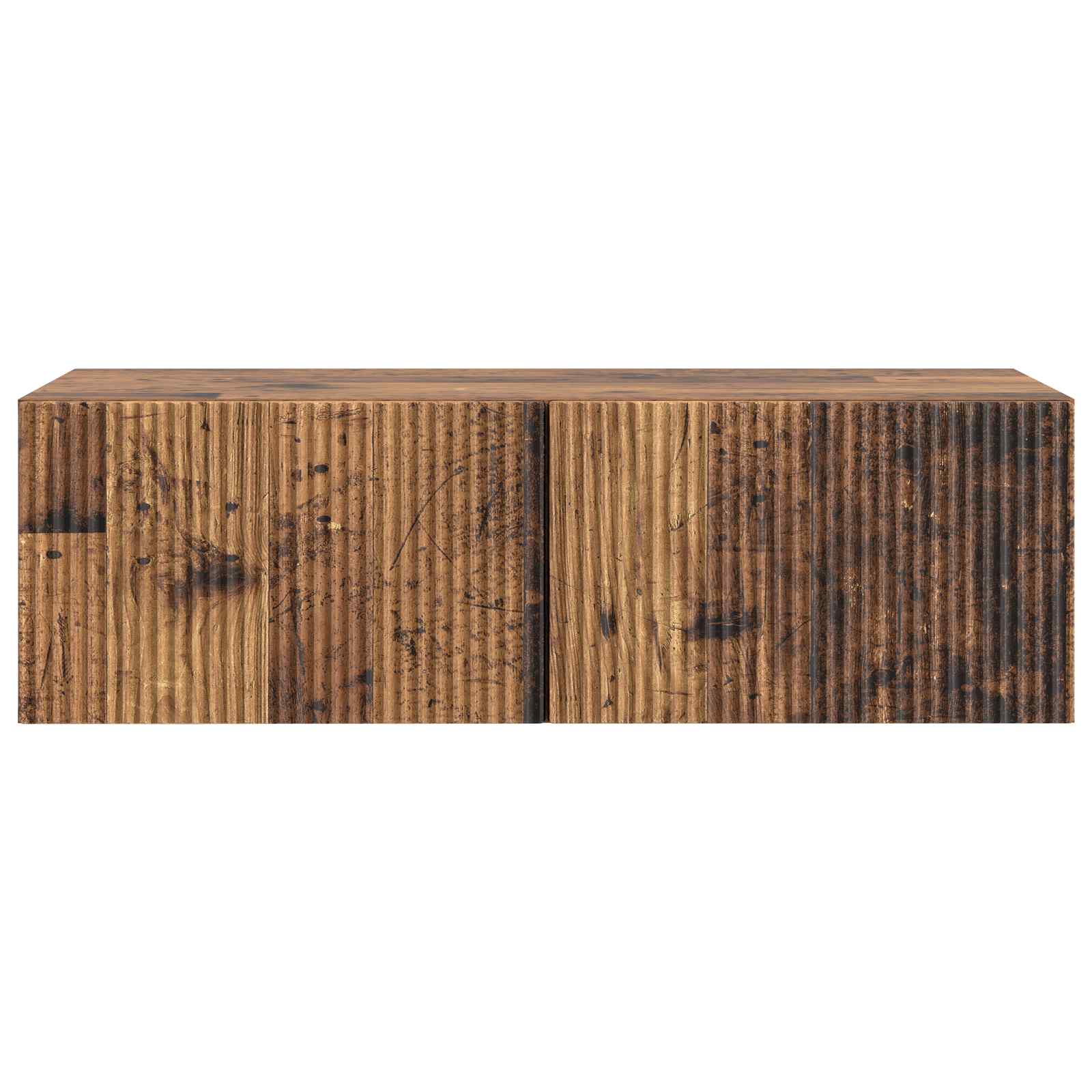 Wandbeugel TV-kast Oud hout 98 x 41 x 30 cm Bewerkt hout
