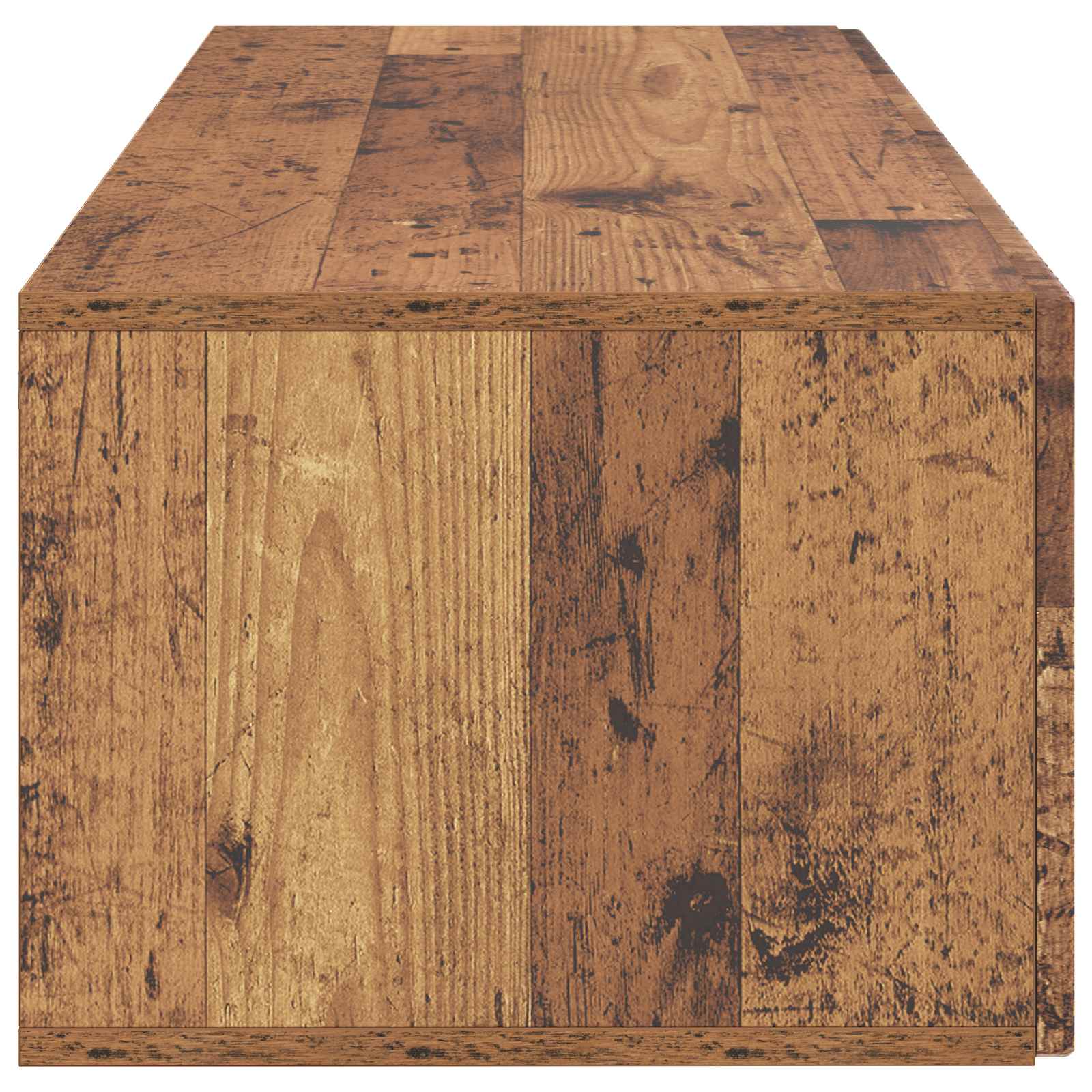 Wandbeugel TV-kast Oud hout 98 x 41 x 30 cm Bewerkt hout