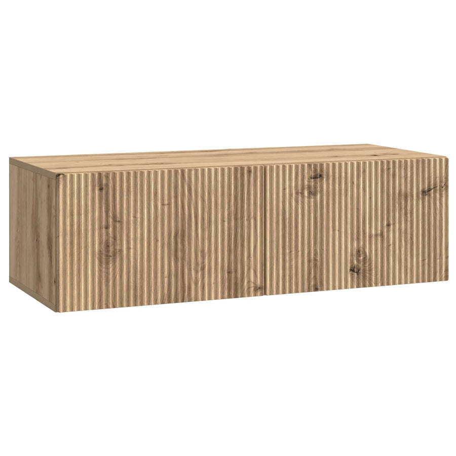 Wandbeugel TV-kast Artisanaal eiken 98 x 41 x 30 cm