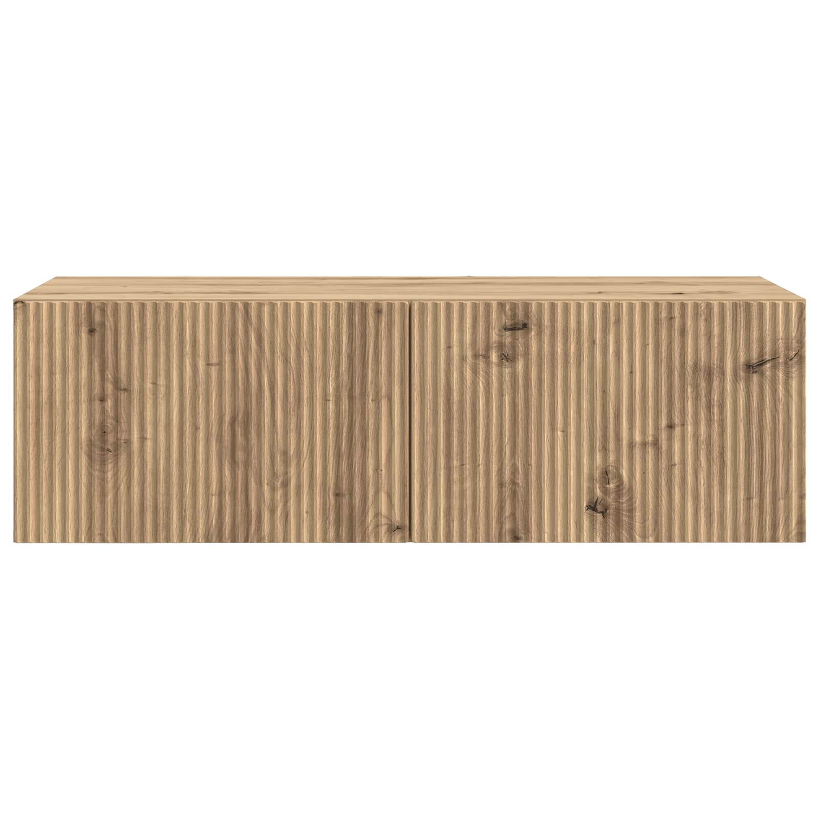 Wandbeugel TV-kast Artisanaal eiken 98 x 41 x 30 cm