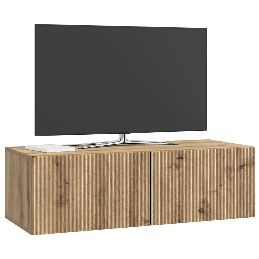 Wandbeugel TV-kast Artisanaal eiken 98 x 41 x 30 cm