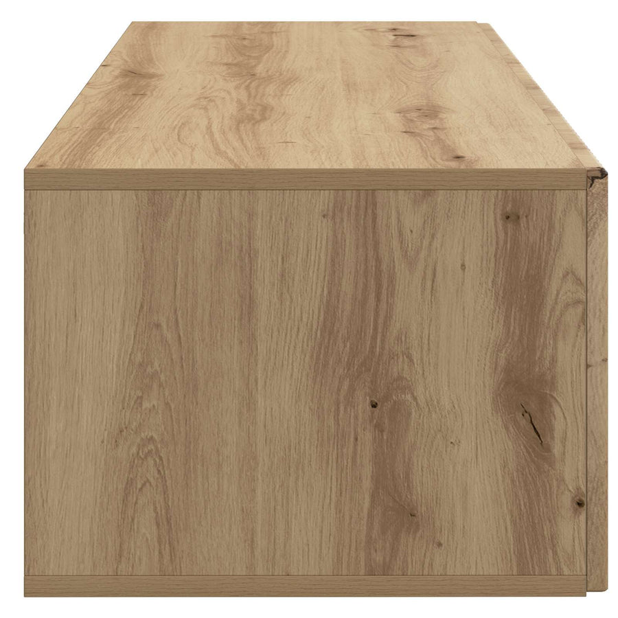 Wandbeugel TV-kast Artisanaal eiken 98 x 41 x 30 cm