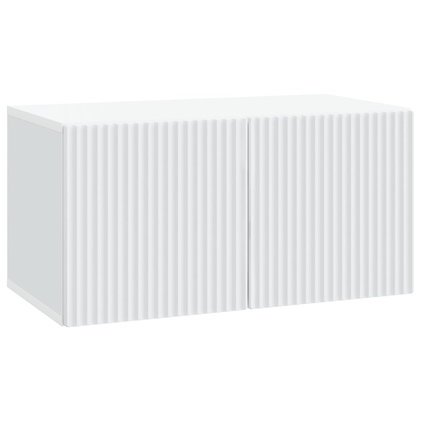 Wandbeugel TV-kast Wit 59,5 x 31 x 30 cm Bewerkt hout