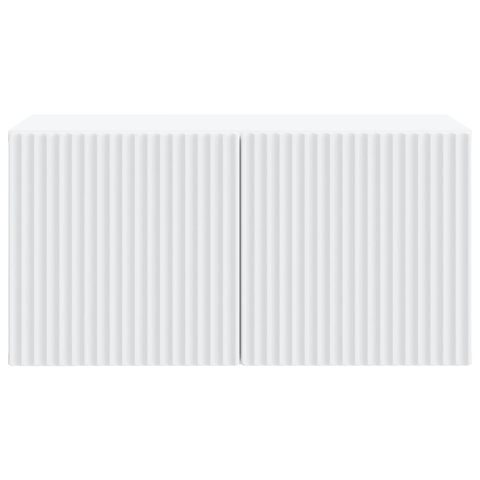 Wandbeugel TV-kast Wit 59,5 x 31 x 30 cm Bewerkt hout