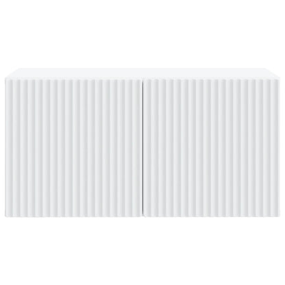 Wandbeugel TV-kast Wit 59,5 x 31 x 30 cm Bewerkt hout