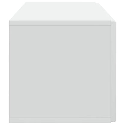 Wandbeugel TV-kast Wit 59,5 x 31 x 30 cm Bewerkt hout