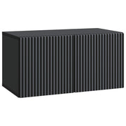 Tv-meubel 59,5x31x30 cm bewerkt hout zwart