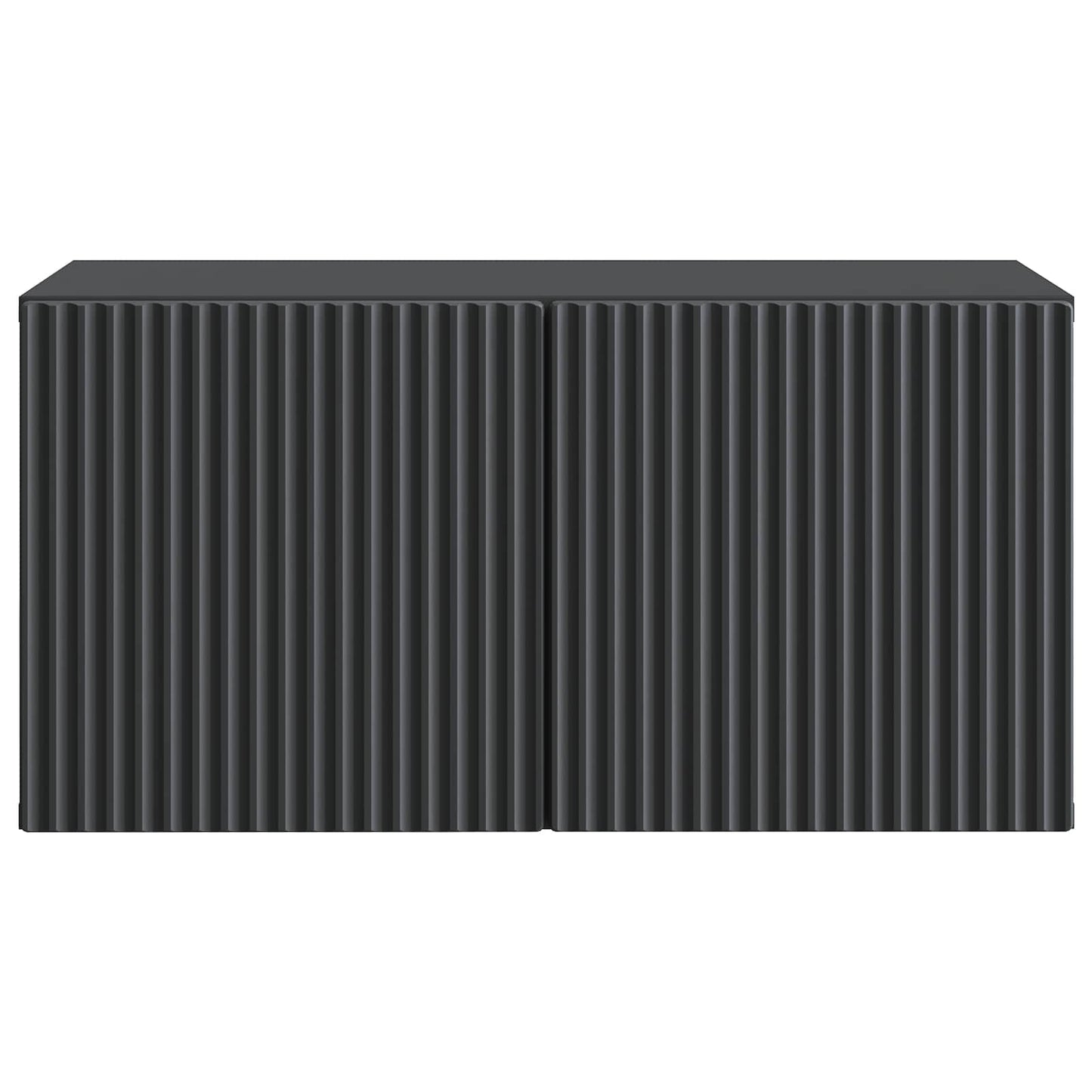 Wandbeugel TV-kast Zwart 59,5 x 31 x 30 cm Bewerkt hout