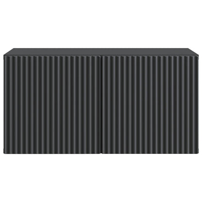 Wandbeugel TV-kast Zwart 59,5 x 31 x 30 cm Bewerkt hout