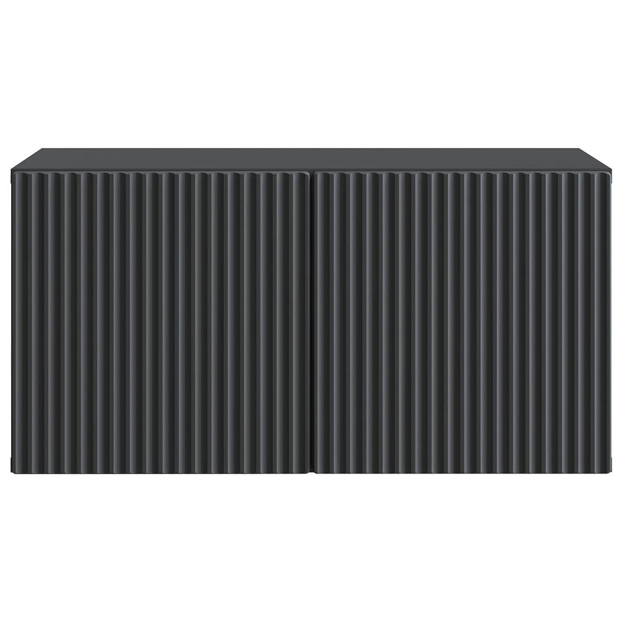 Wandbeugel TV-kast Zwart 59,5 x 31 x 30 cm Bewerkt hout