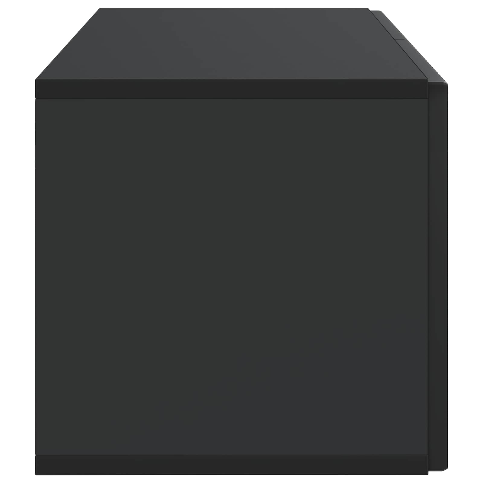 Wandbeugel TV-kast Zwart 59,5 x 31 x 30 cm Bewerkt hout