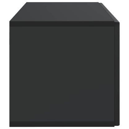 Wandbeugel TV-kast Zwart 59,5 x 31 x 30 cm Bewerkt hout