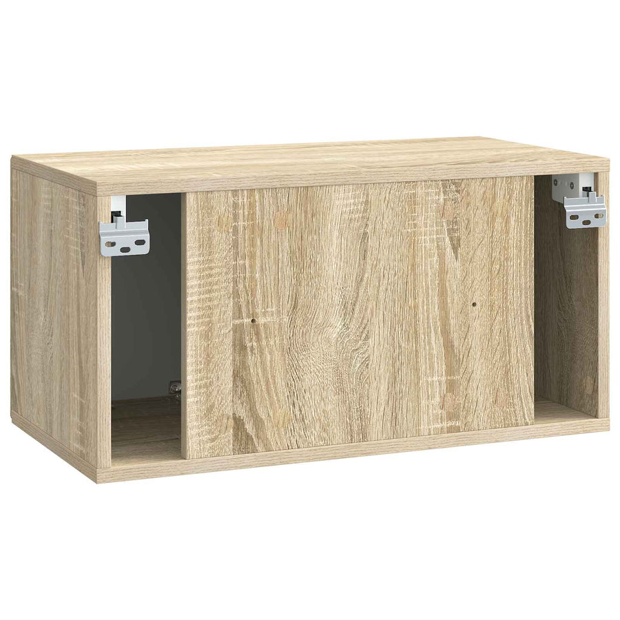 Wandbeugel TV-kast Sonoma Eiken 59,5 x 31 x 30 cm Bewerkt hout